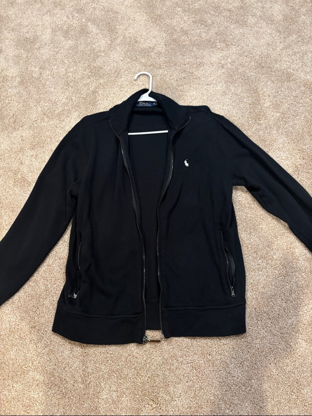 Ralph Lauren Black Polo Crewneck Sweater
